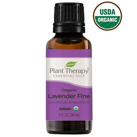 Plant Therapy Organic Lavender Fine 30 mL (1 oz) 100% Pure USDA Certified Undiluted Therapeutic Grade