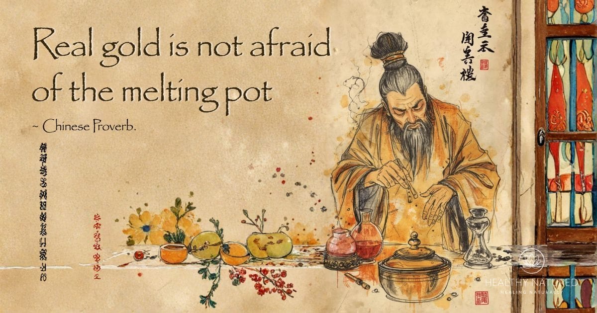 Chinese Proverb - Real Gold is not afraid of the melting pot.