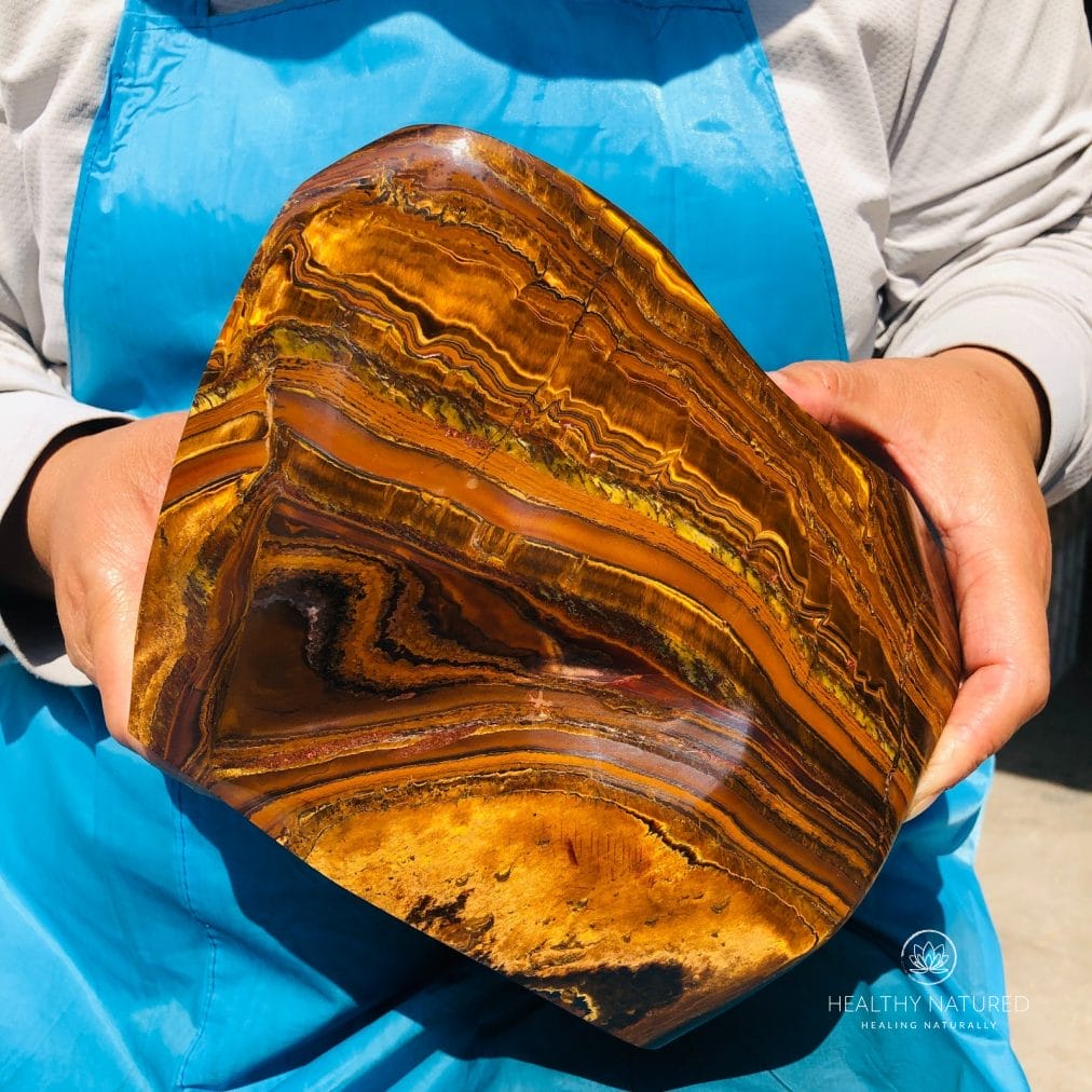 11.28LB Natural tiger's-eye rough raw stone rock specimrn Madagascar polish 998