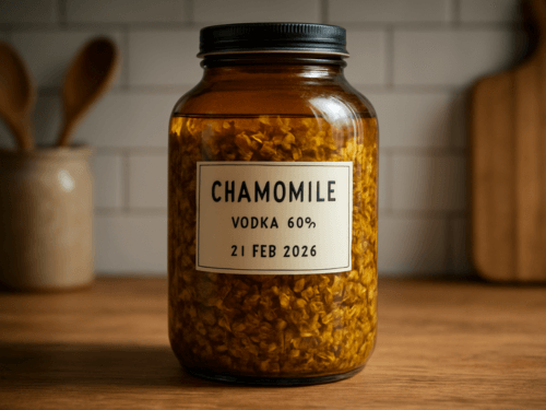 herbal tincture labelled