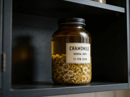 herbal tincture steeping