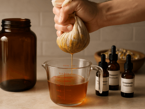 straining and bottling