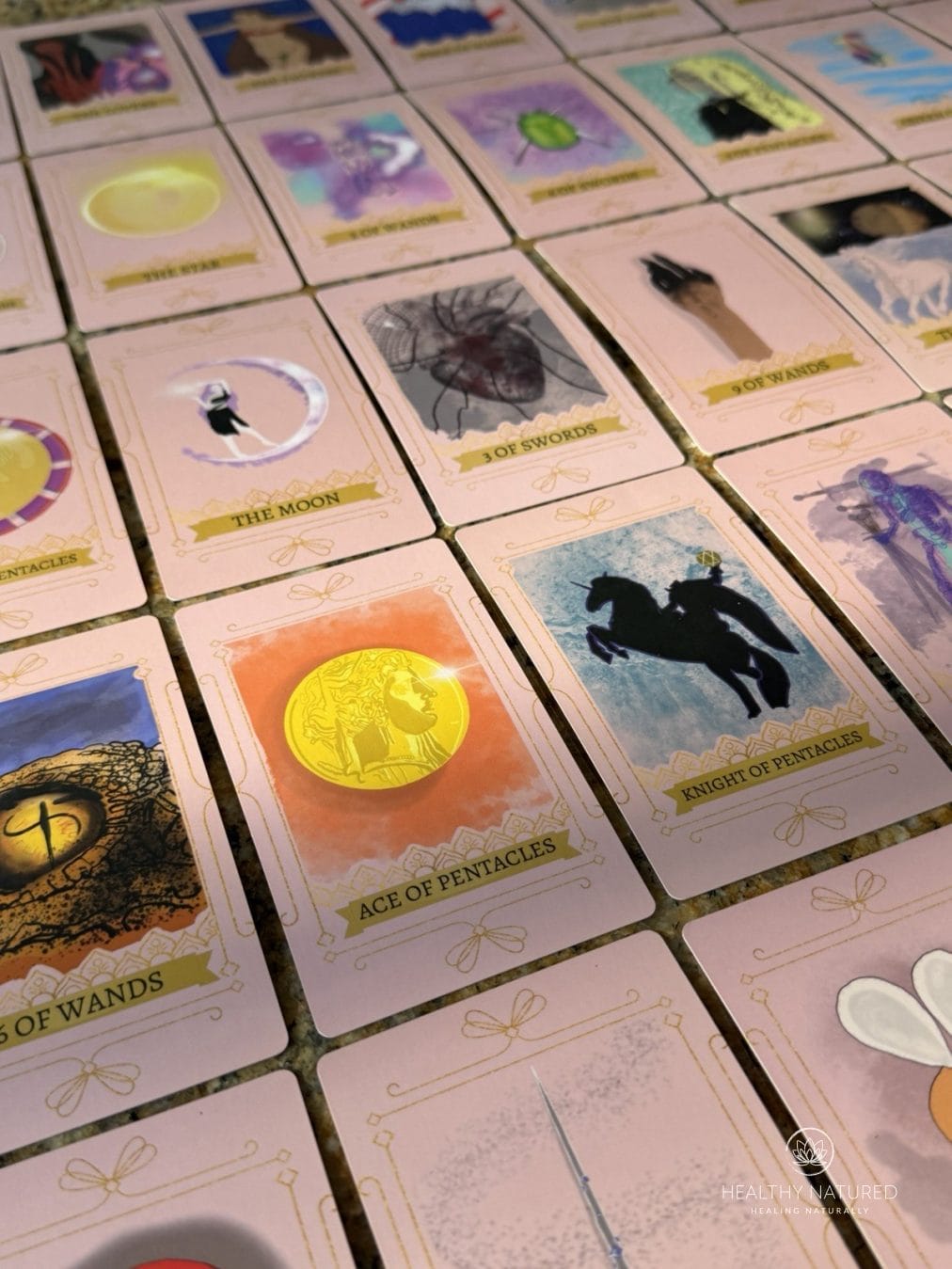 Beautiful Blush Pink Tarot Deck, 78 Cards, Pastel Tarot Cards, Pink Tarot