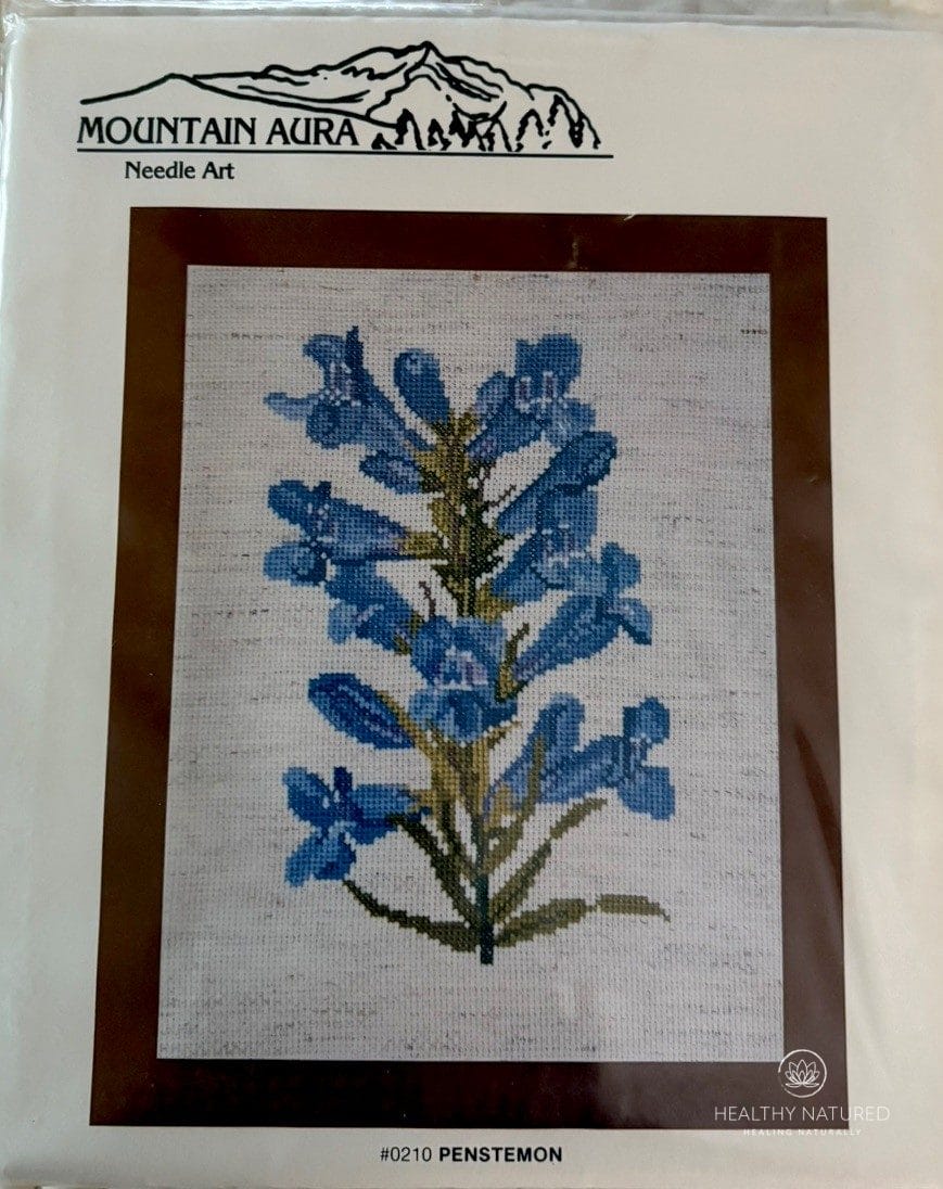 Mountain Aura Needle Art CROSS STITCH KIT “Penstemon” #0210 Floral Flower Native
