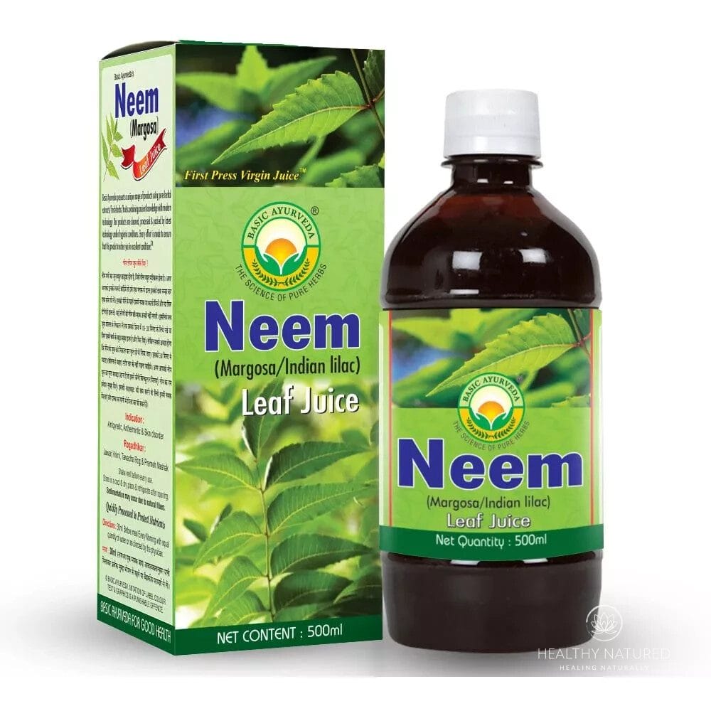 Basic Ayurveda Neem Leaf Juice (Margosa) (500ml) Free Shipping World Wide