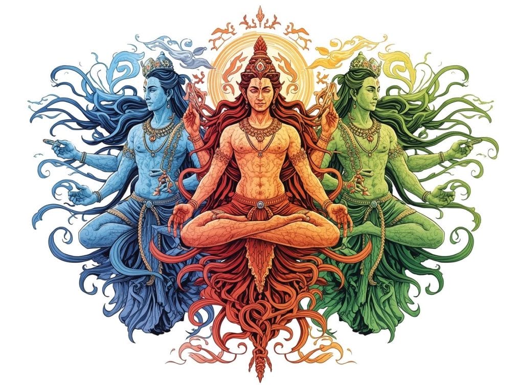 the ayurvedic doshas kapha, pitta and vata as archetypes